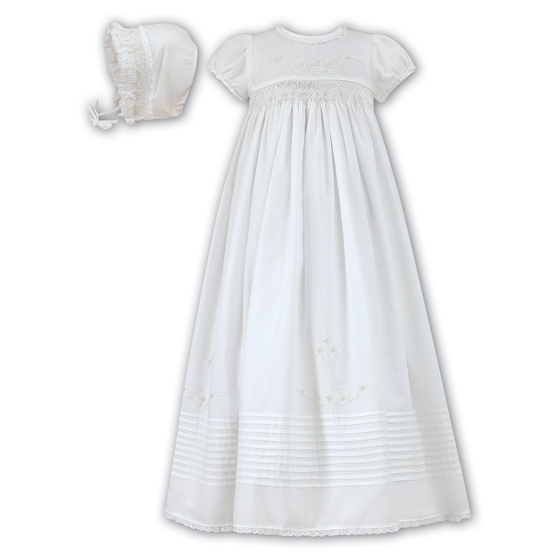 Sarah Louise Christening Gown & Bonnet - 1068